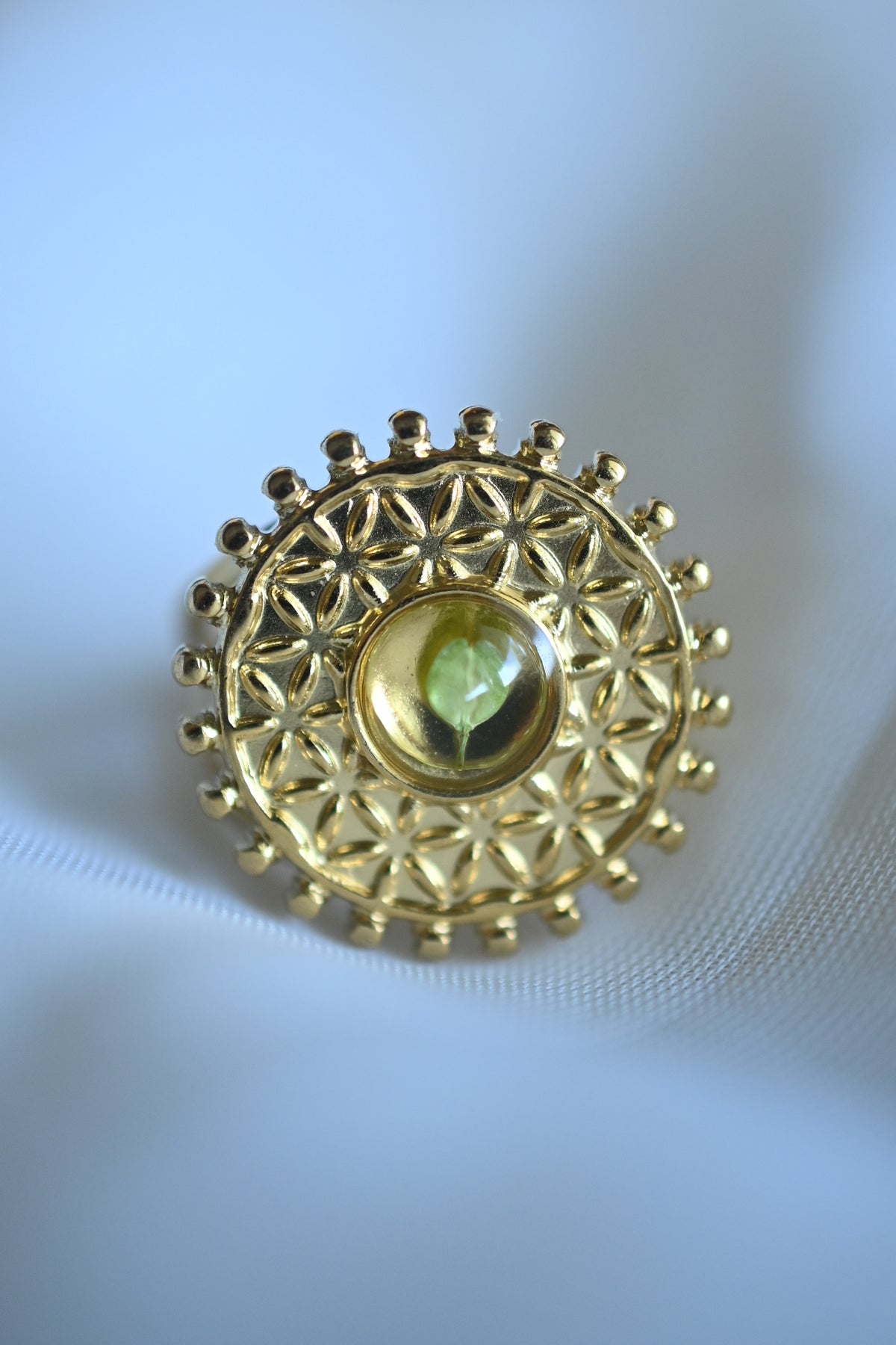 Gold FL Mustard Ring
