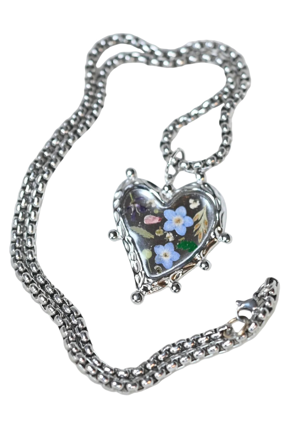 Silver Wildflower Necklace