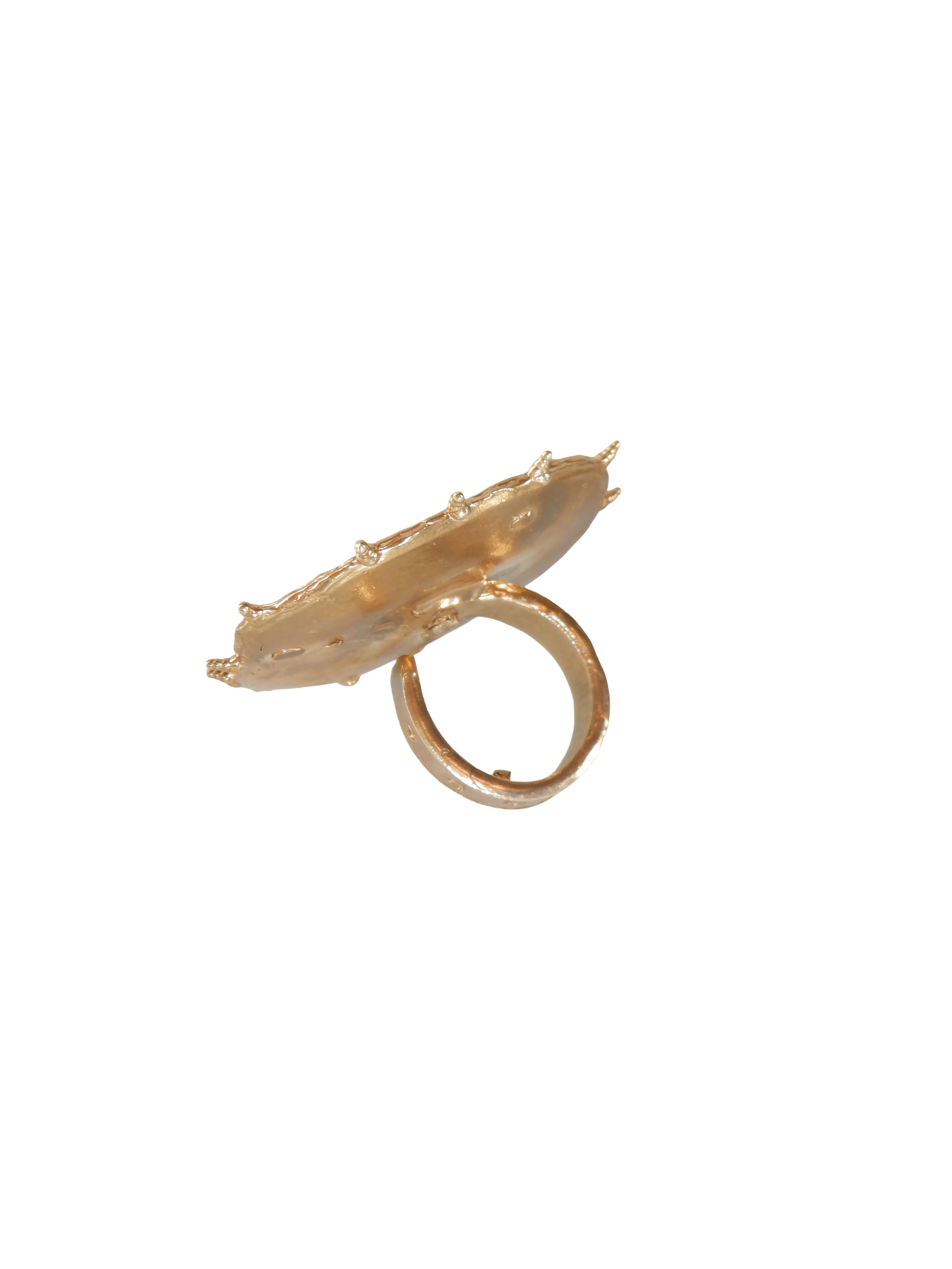 001 Flower Shield Ring