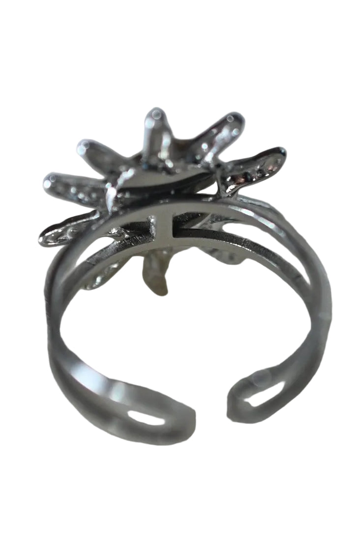Silver Wildflower Ring