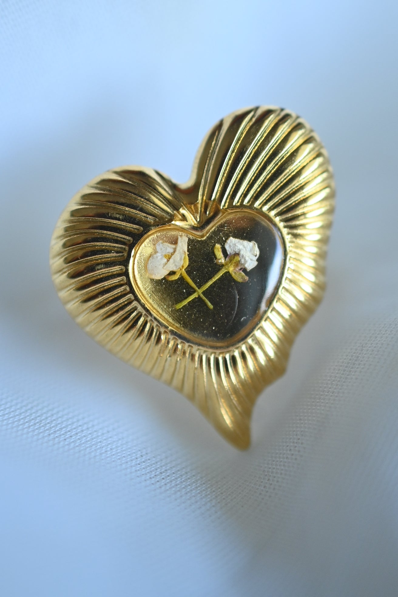 Gold Carrot Flower Ring