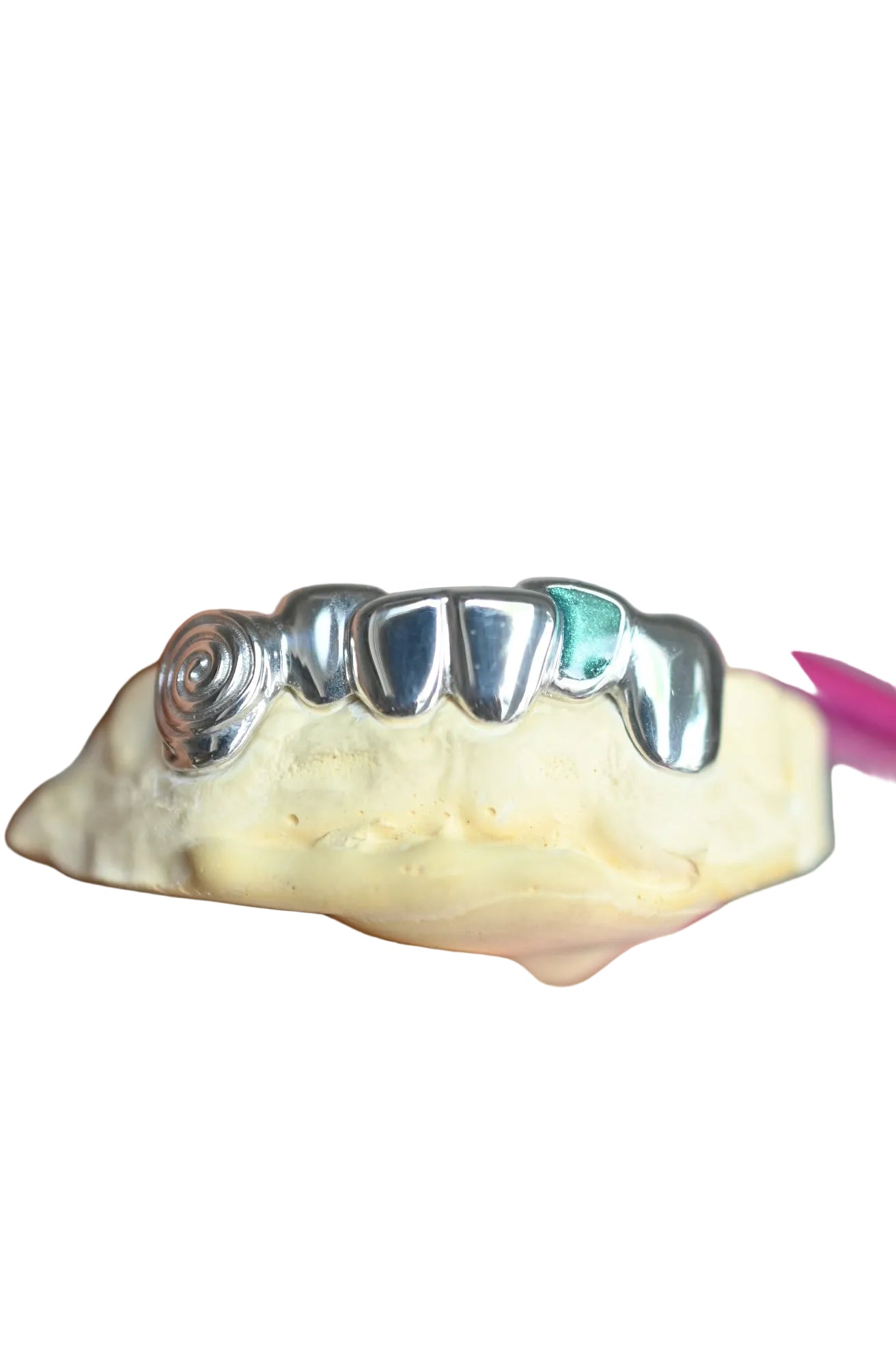 Swirl + Blue Enamel Grillz