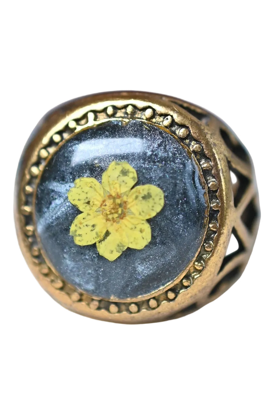 Signet Flower Ring