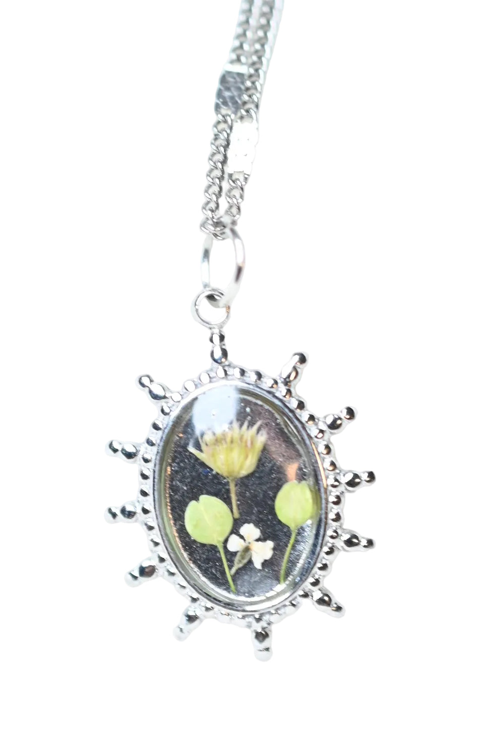 Silver Wildflower Necklace