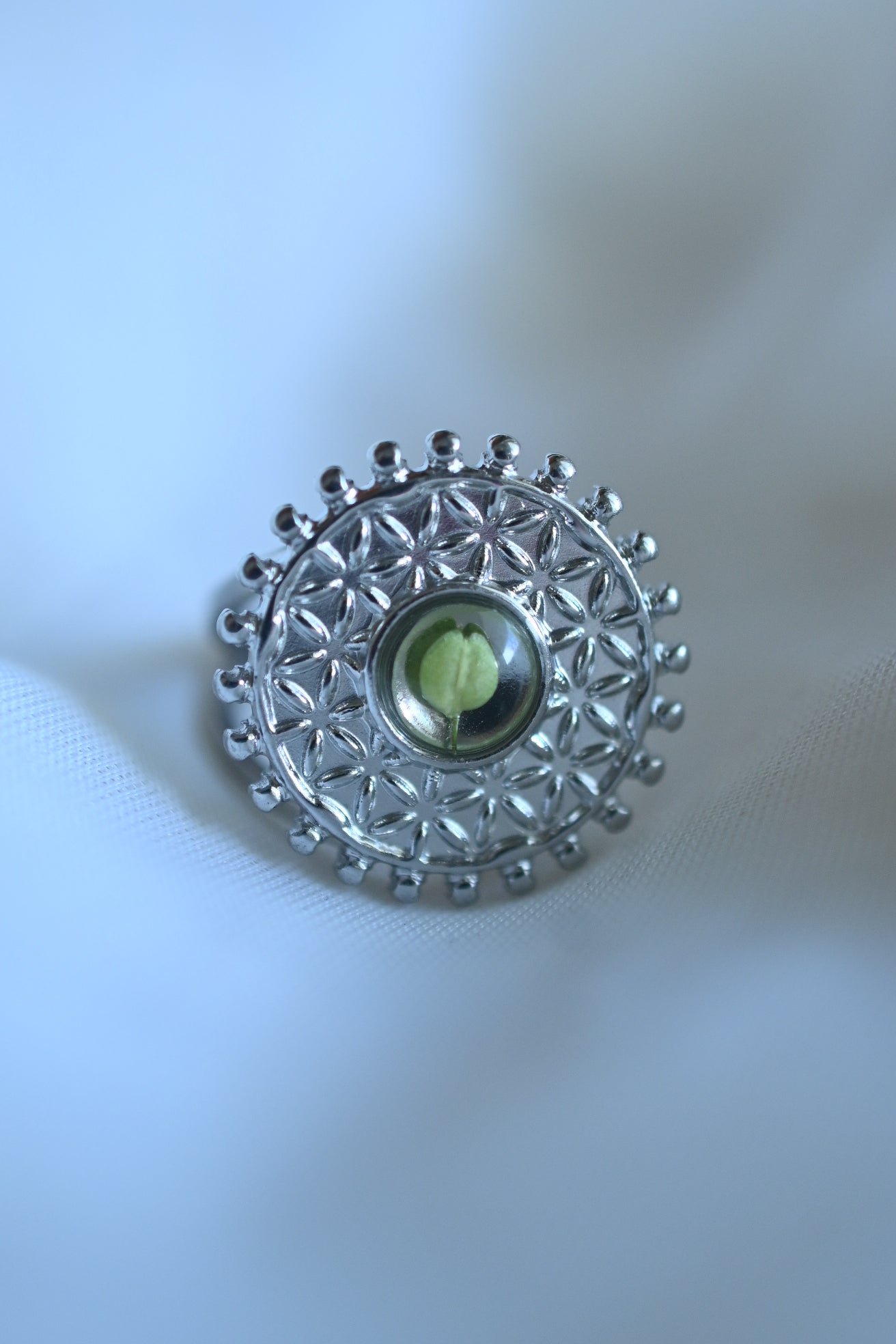 Florida Wild Mustard Silver Ring