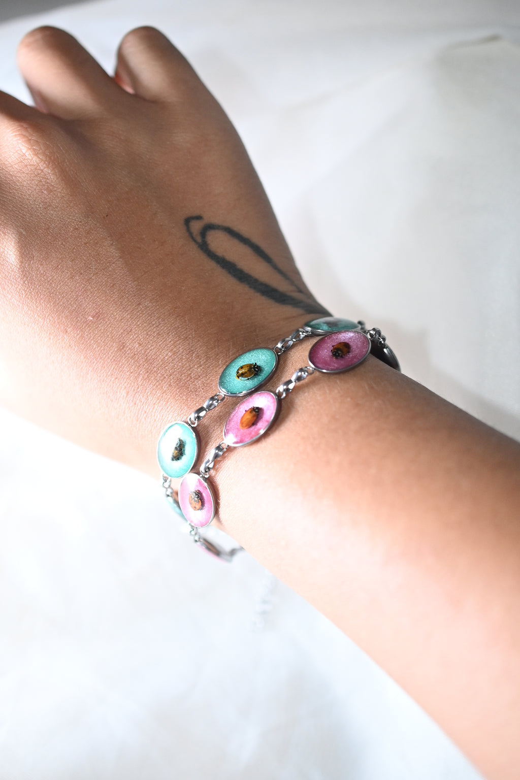 Ladybug Bracelet Set