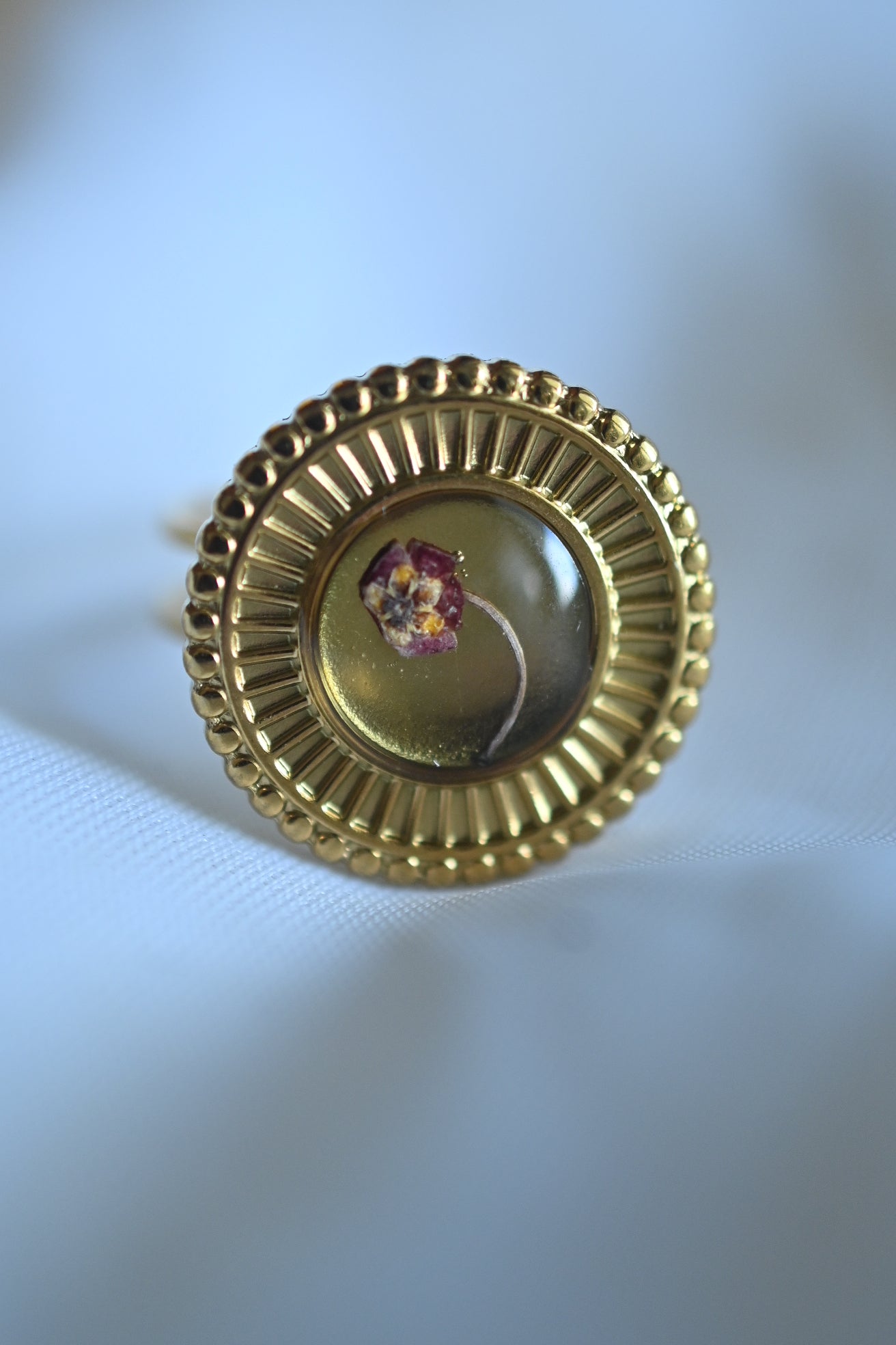 Unknown Wildflower Gold Ring