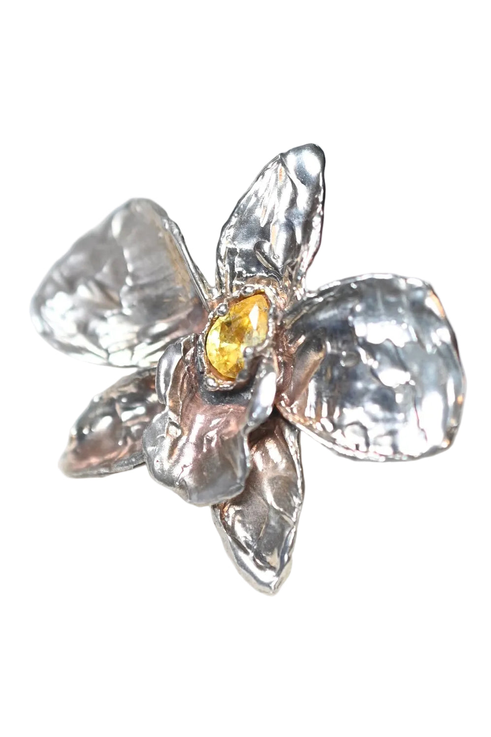 Sapphire White Bronze Ring