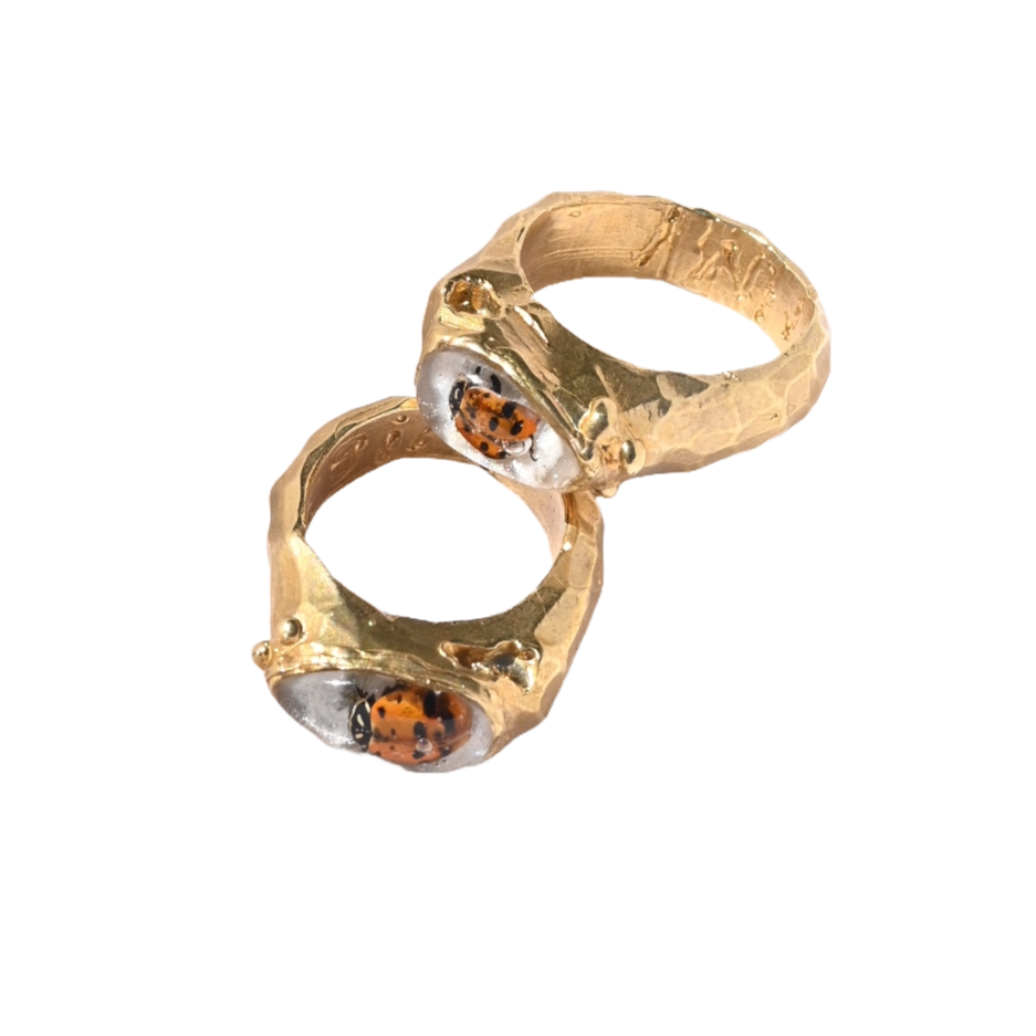 Ladybug Signet Ring