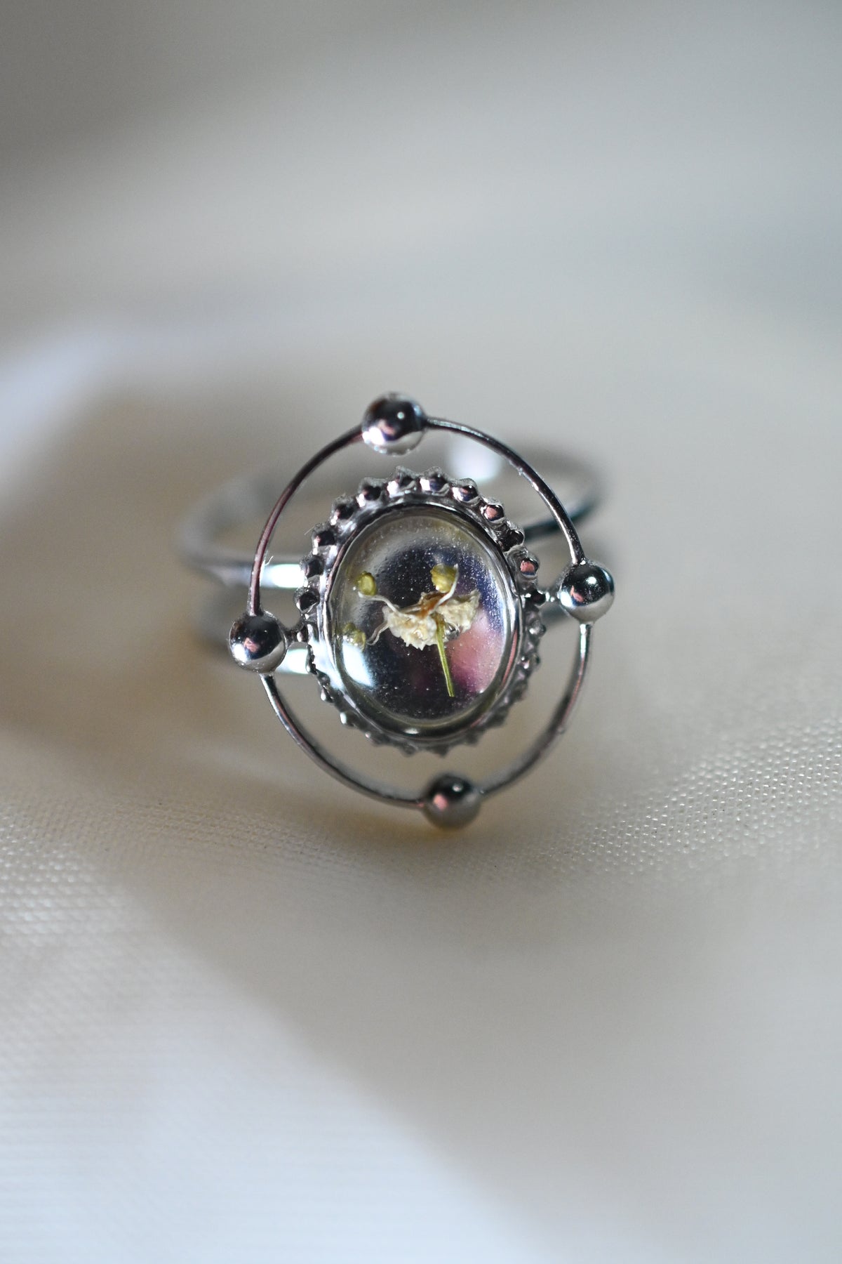 Silver Wildflower Ring