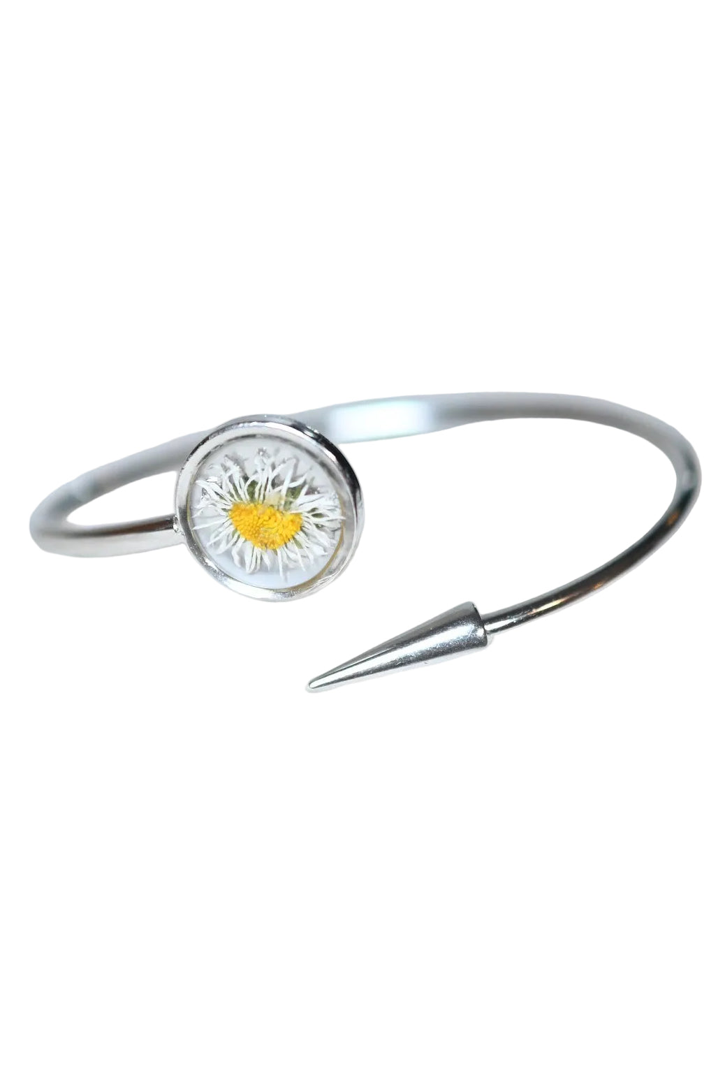 Silver Wildflower Bracelet