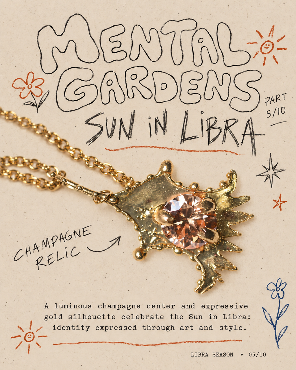 Champagne Relic Necklace