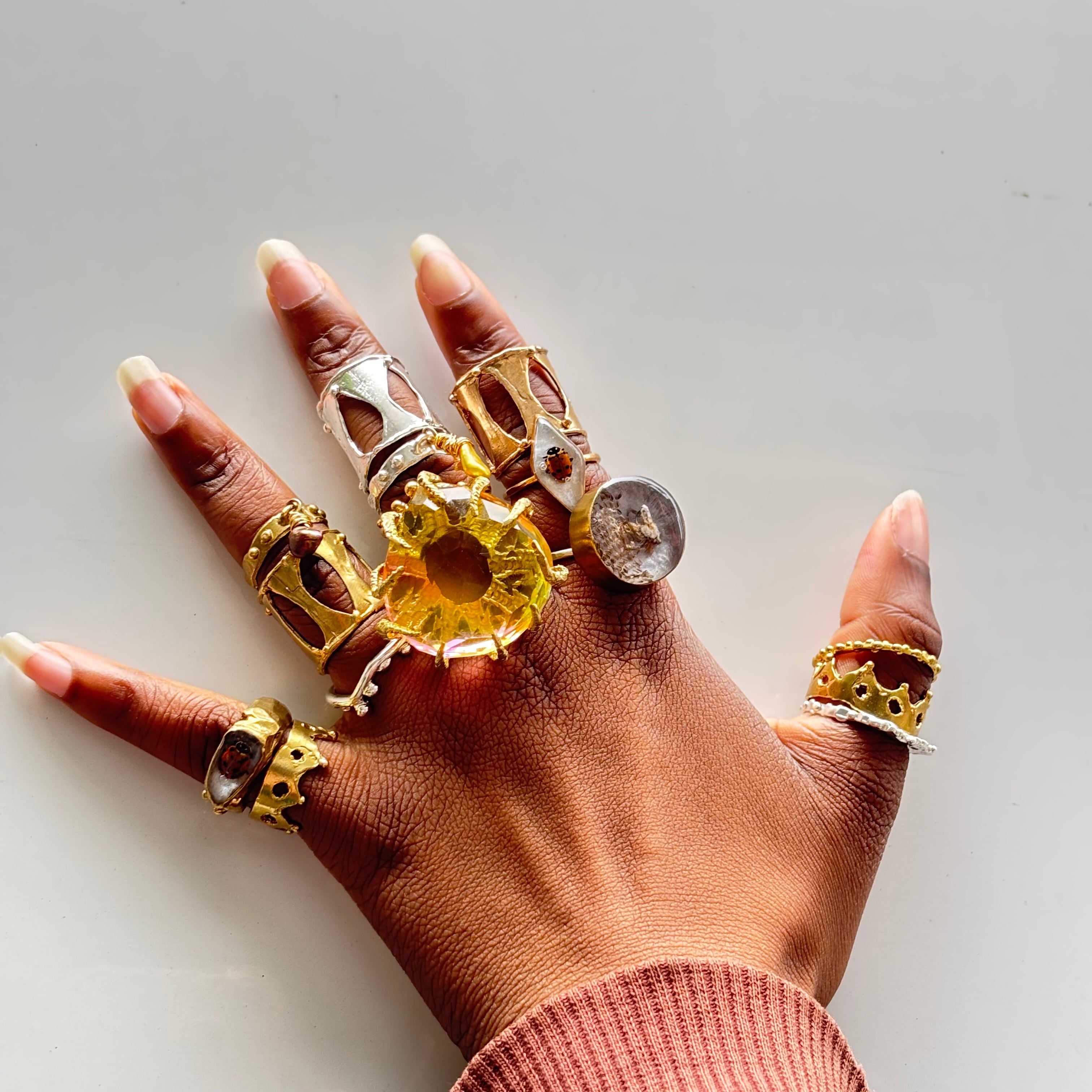 Lyreleaf Bug Ring