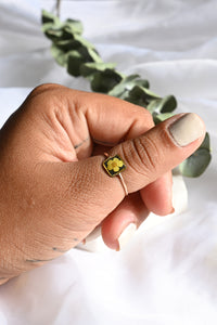 Cocoa Yellow Blossom Ring