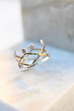 Load image into Gallery viewer, Mixed Metal Crown Ring
