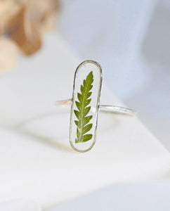 Silver Medi Fern Ring