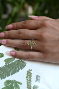 Sunny Diamond Fern Ring
